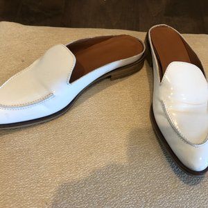 Everlane White Leather Slip Ons